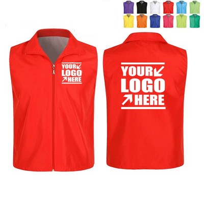 Adult Volunteer Activity Vest Supermarket Uniform Vests