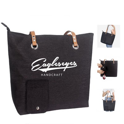 Oxford Beach Wine Tote Bag
