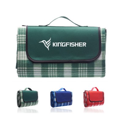 Plaid Roll Up Picnic Blanket