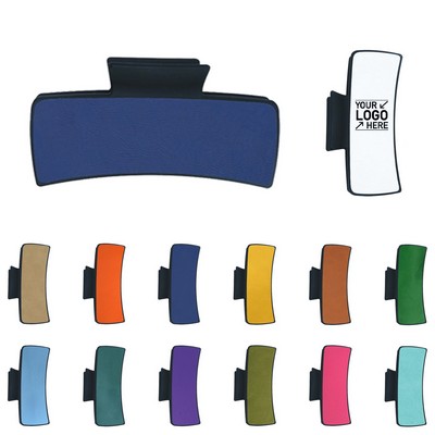 Leather Hair Claw Clip