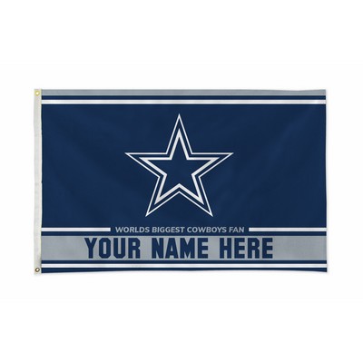 Dallas Cowboys Personalized NFL® Flag (3'x5')