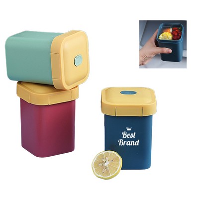 Portable Plastic Soup Cup With Lid