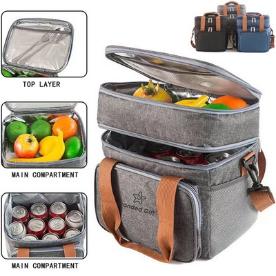 Double Compartment Lunch bag