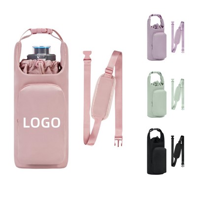 Water Bottle Carrier with Pockets