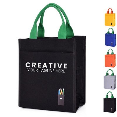Breathable Canvas Zipper Tote Bag