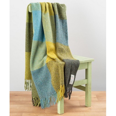 Avoca Green Hills Heavy Donegal Throw
