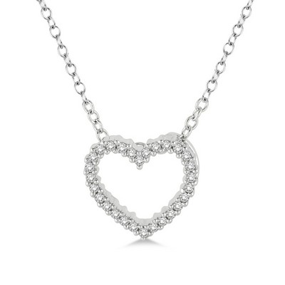 Jilco Inc Diamond Heart Necklace - 0.08 Twt