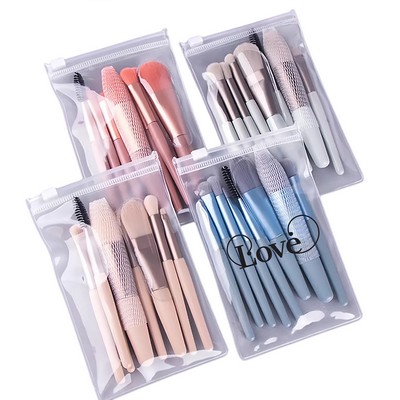 8 Pcs Pro Makeup Set Cosmetic Brushes