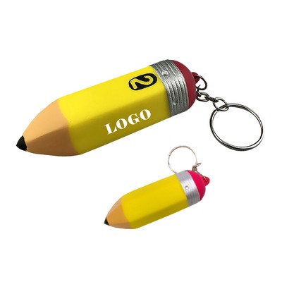 Pencil Pressure Ball With Keychain