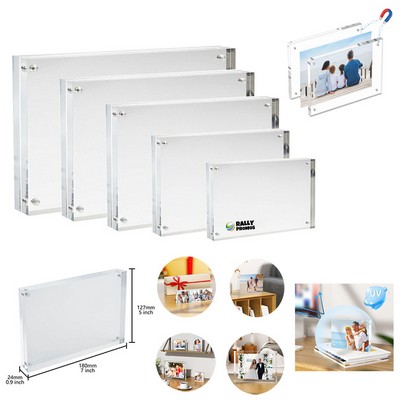 Acrylic Countertop Magnetic Picture Frame- 5" x 7"
