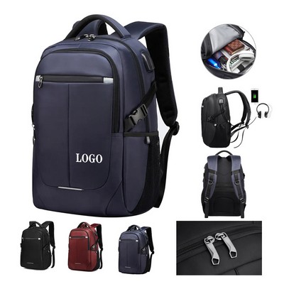 Multi-Pocket Travel Backpack with USB