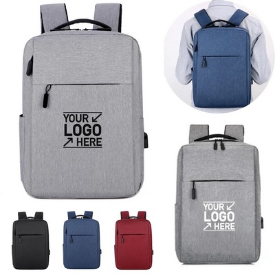 Business Work Laptop Backpack with USB Charging Port
