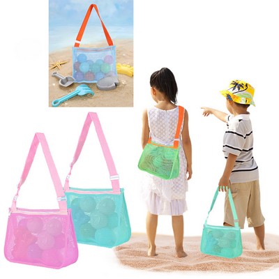 Mesh Beach Toys Handle Storage Bag