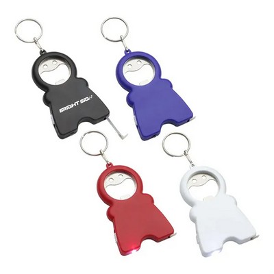 Bottle Opener Multi-Tool Keychain