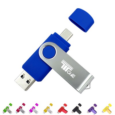 Dual Ports Swivel Flash Drive-2.0&3.0