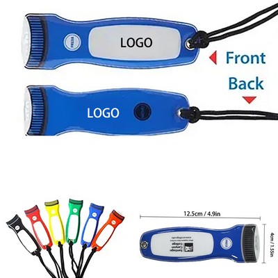 Ultra Thin Flashlight W/Magnet (Double-Sided Silk Screen)