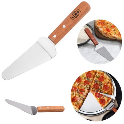 Wooden Handle Stainless Steel Pizza Spatula