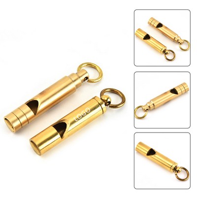 Copper Whistle Keychain