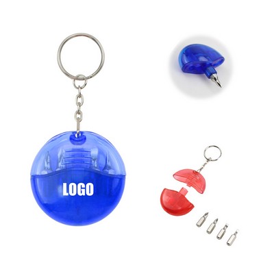 Mini 4-In-1 Screwdriver Tool Set W/Keychain