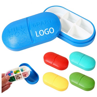 Portable Magnetic Pill-Shaped Pill Box