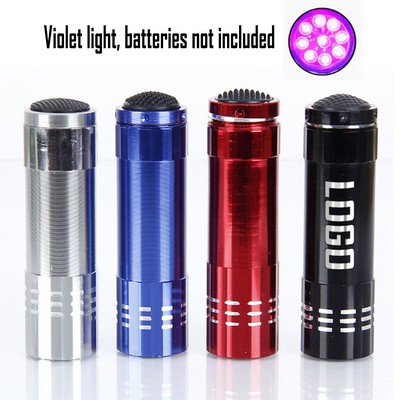 Mini 9 Led Uv Violet Flashlight