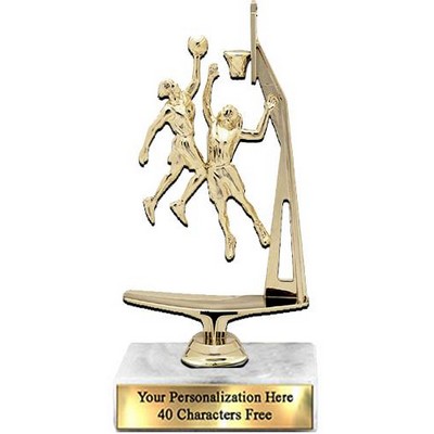 Trophy 7", 2X3 White Marble Base, Double Action F