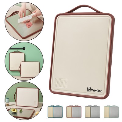Anti-Bacterial Stainless Steel Cutting Board Kitchen Chopping Board with Non-Slip Edge