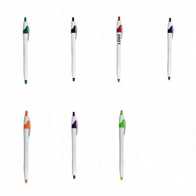 Retractable Ballpoint Pen Black Ink Quick Dry Pen
