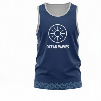 Unisex Sublimated Tank Top Jersey Interlock 180GSM