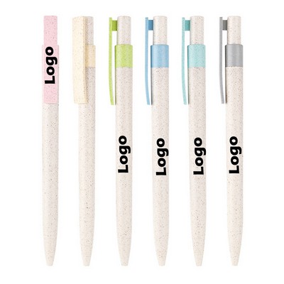 Wheat Straw Click Ballpoint Pen