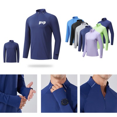 1/4 Zip Long Sleeve Shirts