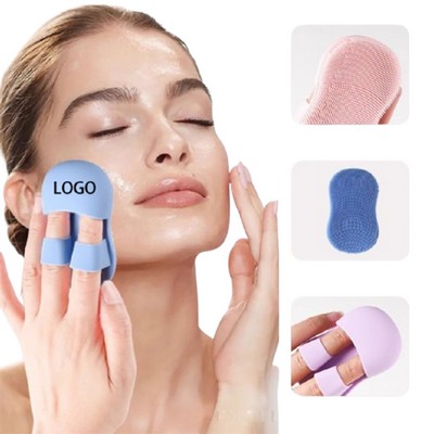 Mini Soft Handheld Silicone Finger Facial Cleansing Brush