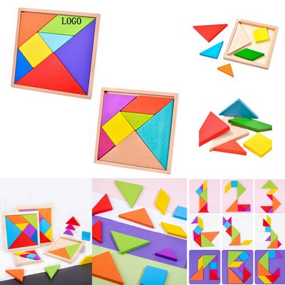 Wooden Tangram Intellectual Puzzle Toys