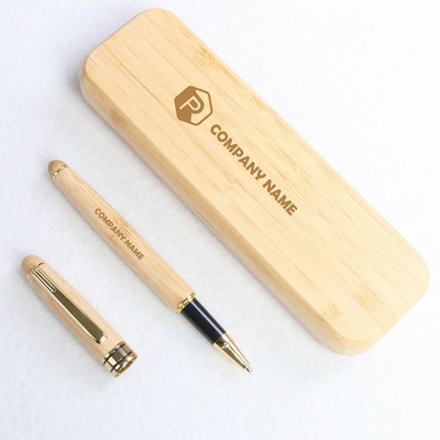 Luxury Wood Ballpoint Pen with Gift Case