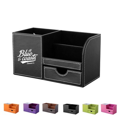 Multi-Function Desk Organizer with Drawer