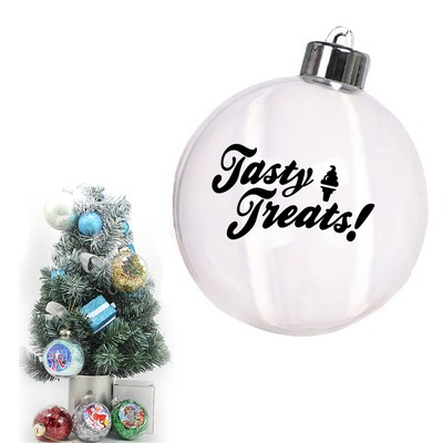 4" Capped Photo Hanging Christmas Ball Ornaments