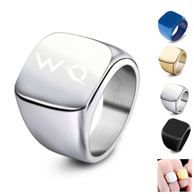Square Stainless Steel Ring