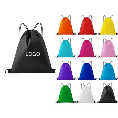 Waterproof Polyester Drawstring Backpack