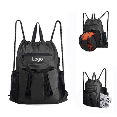 Basketball Drawstring Backpack