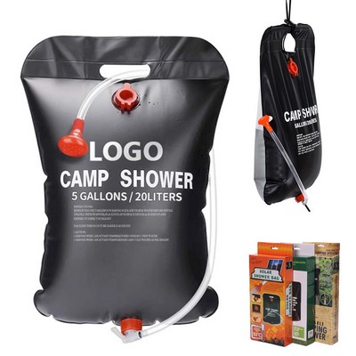 2.5/5/6/10 Gal Outdoor Solar Shower Bag