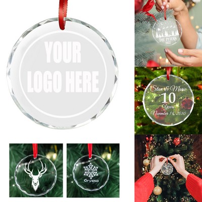 Crystal Christmas Hanging Ornament