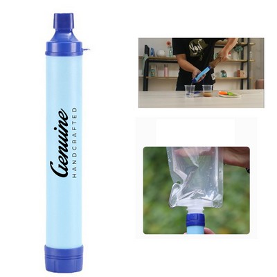 Outdoor Water Filter Survival with Straw