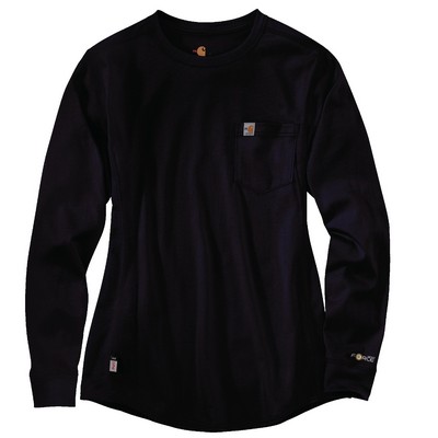 Carhartt 102685 Womens Flame Resistant Force Relaxed Fit Midweight Long-Sleeve Pocket T-Shirt