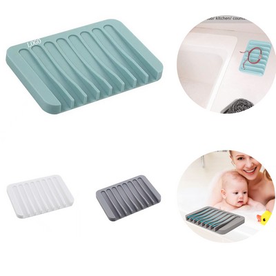 Silicone Soap Saver Dish Drainer Extends Soap Life