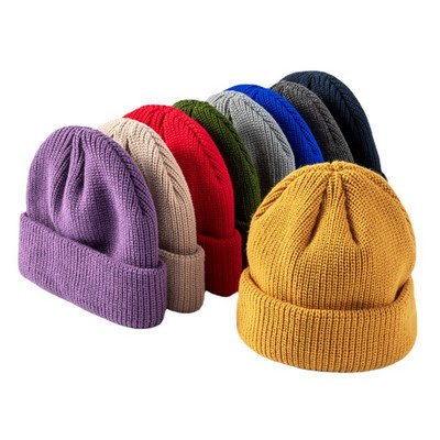 Unisex Winter Warm Acrylic Knitted Beanie