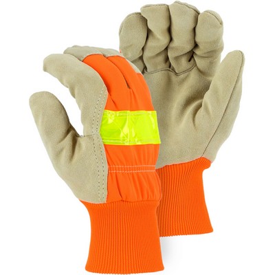 Majestic 1961 Winter Lined Split Pigskin Leather Palm Glove Glove