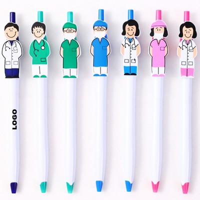 Creative Doctor Nurse Retractable Ballpoint Pen