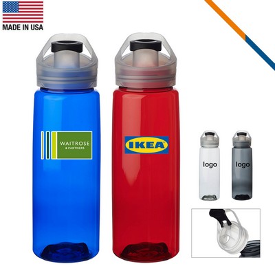 Ollie Plastic Sports Water Bottle - 26 OZ.