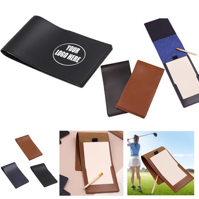 PU Leather Golf Scorecard Book Cover