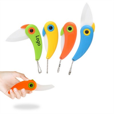 Parrot Ceramic Folding Knife
